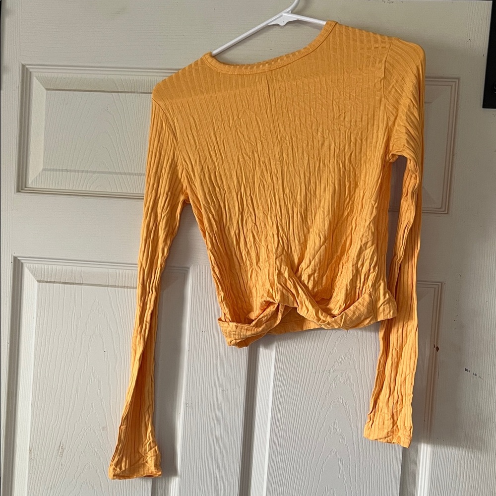 Women's Yellow Long Sleeve Top
